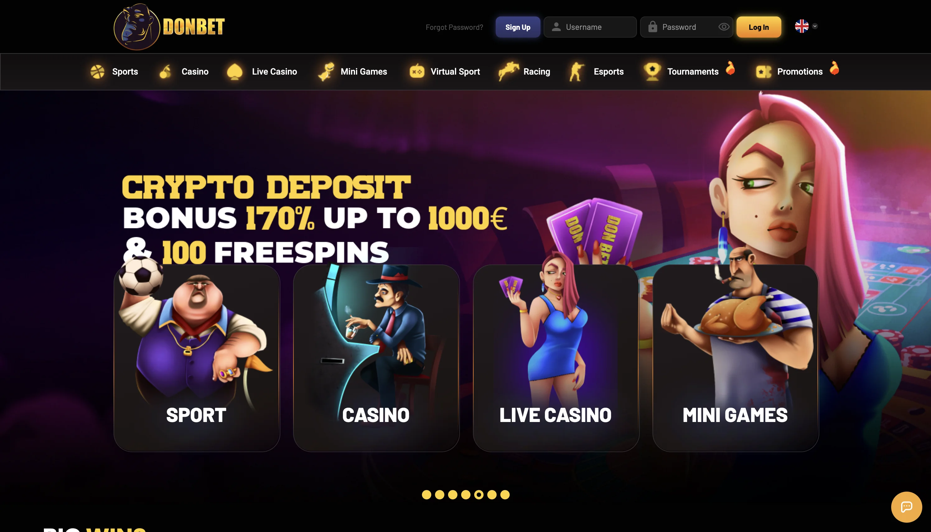 Donbet Casino Screenshot